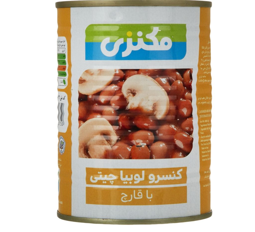 کنسرو لوبیا چیتی 380 گرمی مکنزی