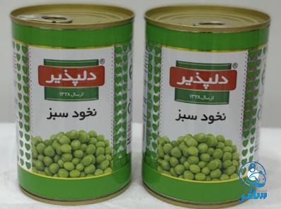 قیمت کنسرو نخود فرنگی دلپذیر